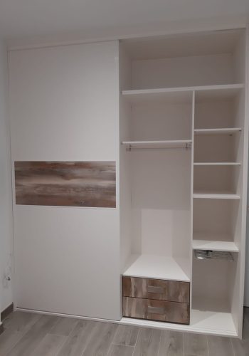 Armario modular de corredera en blanco mate 3