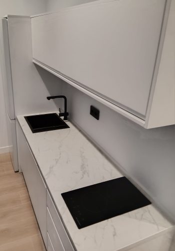 Cocina blanco liso mate