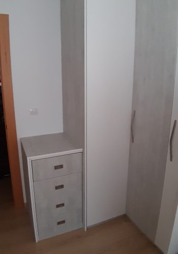 Dormitorio juvenil, con camas nido, armario en L y adaptado a todo uso 1 (6)